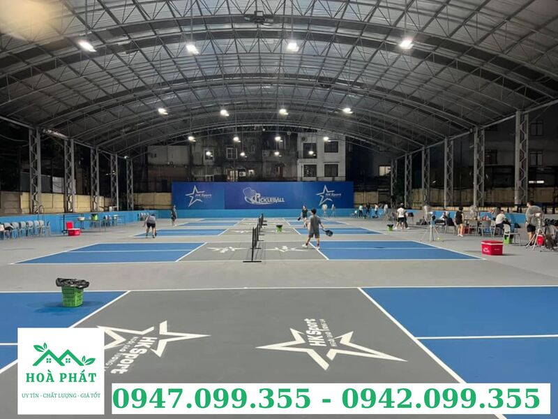 Hệ mái vòm che sân pickleball