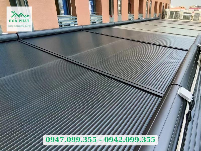 Mái nhôm cuốn che nắng thông minh