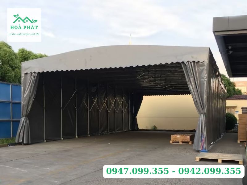 mái vòm di động kéo đẩy thủ công