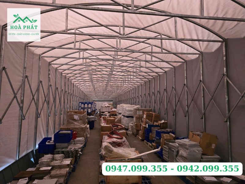 Hệ khung mái bạt vòm di động